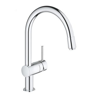 Смеситель для кухни GROHE Minta с выдвижным C-изливом, хром 32918000