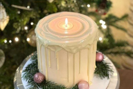 Новогодний торт "Свеча"