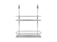 Полка двухъярусная, малая (200х110х280) МХ-066, хром