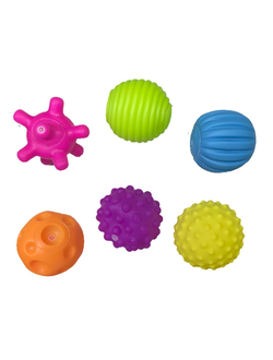 Набор тактильных мячиков 6 шт