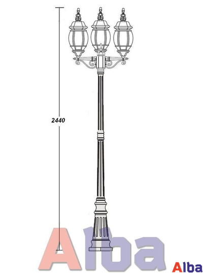 Садово парковый светильник America 409 В