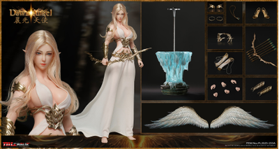 ПРЕДЗАКАЗ - Светлая эльфийка-ангел - Коллекционная фигурка 1/6 Dawn Angel (White) (PL2025-233A) - TBLeague ?ЦЕНА: 25700 РУБ.?