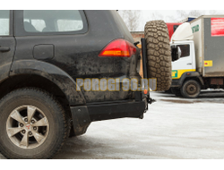 Задний силовой бампер серии Трофи на Mitsubishi Pajero Sport II 2008- (03.137.02)