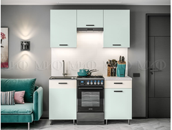Кухня прямая Рио 1,7м, мята