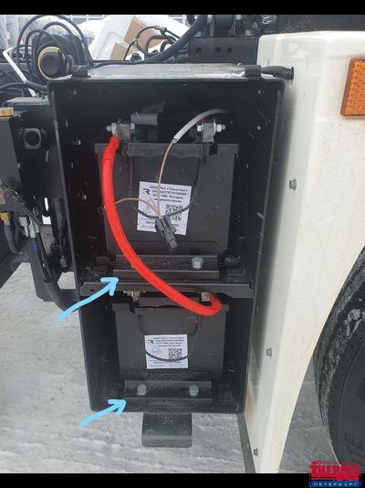 Термозащита для АКБ грузовых автомобилей ТЗГ-11А (КОМПЛЕКТ ИЗ 2-Х ТЕРМОСОВ С ОТДЕЛЬНОЙ КРЫШКОЙ ДЛЯ 2-Х АКБ БЕЗ НАГРЕВАТЕЛЕЙ НТА-3/2 (приобретаются отдельно) АКБ А/h: 190-220, а/м КАМАЗ , Габариты, мм: 513x222x200-223