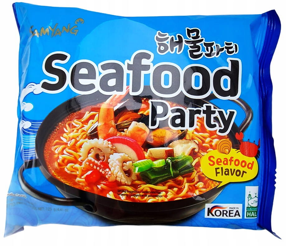 Острый рамен с морепродуктами SEAFOOD Party (Ю. Корея)