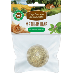 Деревенские лакомства, Мятный шар для кошек, 22 г