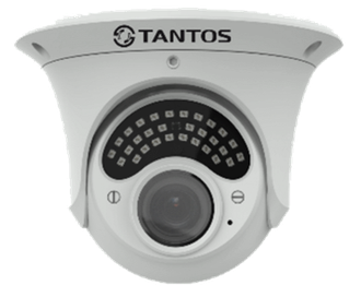 IP-Видеокамера TANTOS TSi-Ee25VP (Купольная, 2Мп)