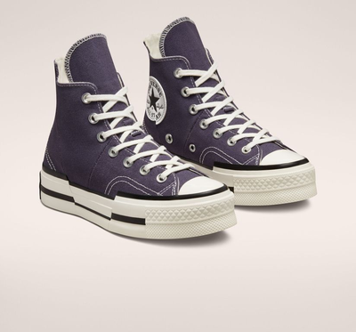 Кеды Converse Chuck 70 Plus фиолетовые высокие на платформе