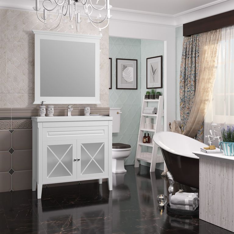 КОМПЛЕКТ МЕБЕЛИ ПАЛЕРМО 90 БЕЛЫЙ