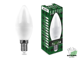 Saffit свеча C37 E14 7W(560lm) 4000K 4K матовая 100x37 SBC3707 55031