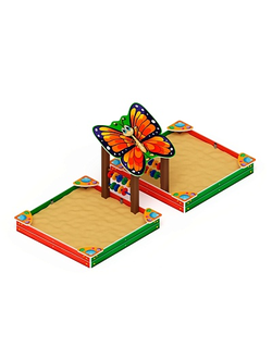 Песочница «Бабочка» ИО 5.01.07-01 двойная средняя