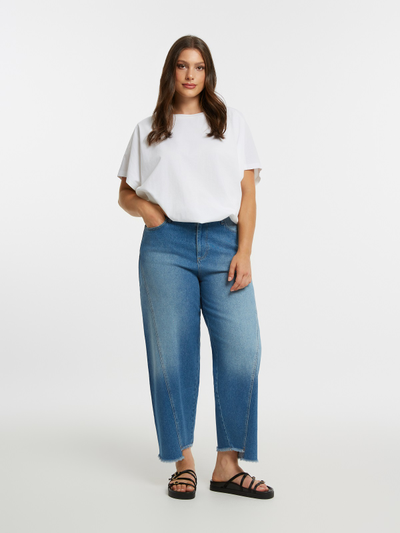 Женские джинсы голубые до 58 размера