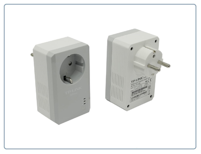 TP-LINK TL-PA4010PKIT, HomePlug AV Сетевой адаптер PowerLine 500 Мбит/с Ethernet с розетками (комплект 2 шт.)