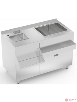 Барная станция БМЗЯ-1200/700(900)/850-525