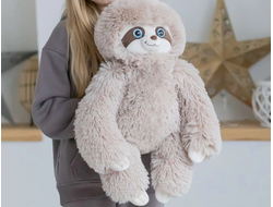 Плюшевый ленивец 70 см бежевый