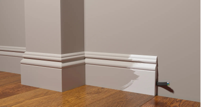 Напольный плинтус Decor-Dizayn DD50, для покраски, влагостойкий, ударопрочный, 2 метра