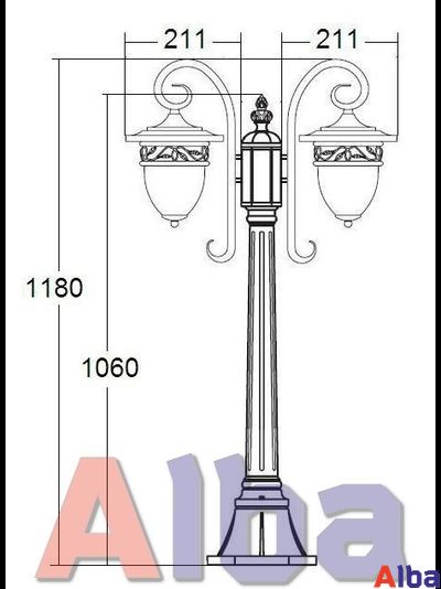 Krakow 87207-2 Парковый светильник