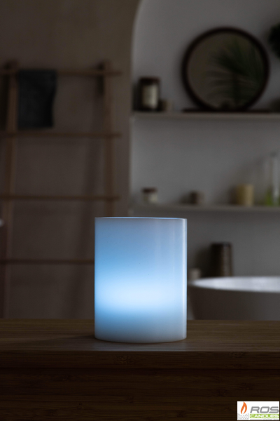 Гладкий парафиновый плафон для LED свечей - 11,7*15см