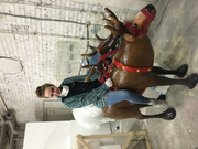 Новогодний олень из стеклопластика