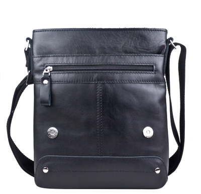 Кожаная мужская сумка Melazzo Premium black (арт. 5073-51)