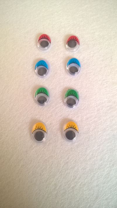 Глаза овальные, 8х10 мм