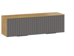 Детская ХИЛТОН - Шкаф настенный (1100) Дуб Крафт золотой/Графит матовый