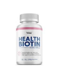 ВИТАМИН В-7 \ BIOTIN 5000 МКГ (60 таблеток) HEALTH FORM