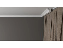 Потолочный плинтус DECOR-DIZAYN DD36, из дюрополимера, под покраску, ударопрочный