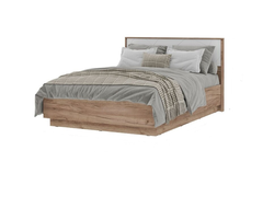 Спальня ОРЕГОН - КР 01 Кровать 1400 Дуб Крафт Табачный/Белый супермат