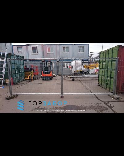 Ворота распашные для строительного ограждения