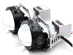 Билед модули Aozoom Black Warrior New 3.0 дюйма, 2 чипа, 5500K, 12V, 55W/65W, крепление 3R (комплект, 2шт)