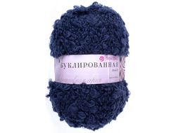 Пряжа Буклированная Пехорка Состав: 30% мохер, 20 полутонкая шерсть, 50% акрил высокообъемный Вес: 200 г Длина: 220 м цвет  Василек