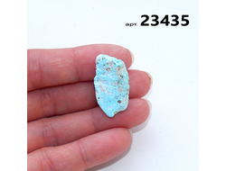 Бирюза натуральная (необработанная) Армения арт.23435: 4,4г - 28*15*11мм