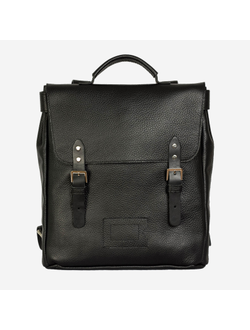 Рюкзак Kokosina Satchel Черный из натуральной кожи