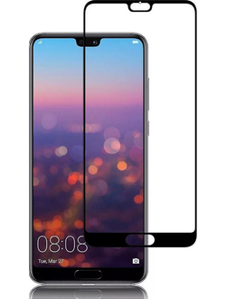 Защитное стекло Perfeo для Huawei P20 (черная рамка)