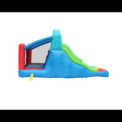 Надувной батут с тройной горкой «Гонка»