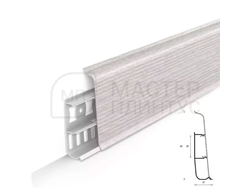 Плинтус ПВХ Идеал Деконика 85 мм. Клен патина 265