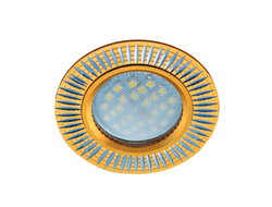 Светильник встраиваемый Ecola DL3182 MR16 GU5.3 литой матовое Золото/Алюм FG1608EFF