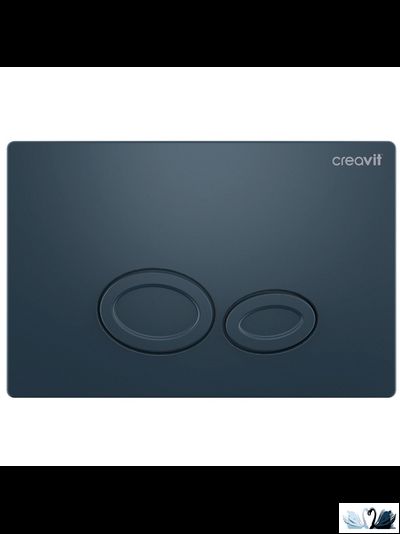 Унитаз CREAVIT FREE Basalt Mat Set c инсталляцией - комплект с сиденьем, клавишей DROP в цвете Steel Blue (FE320-11BM00E-0000 + GR5003.01 + GP2002.05 + KC0903.01.0600E)