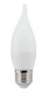 Лампа светодиодная Ecola свеча на ветру E27 7W 4000K 4K 120x37 пласт./алюм. Premium C7SV70ELC