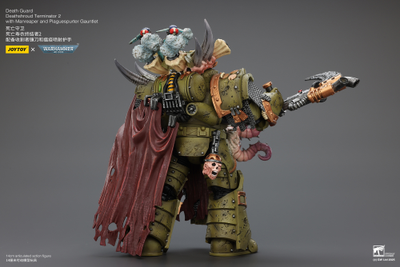 Терминатор Савана Смерти (Warhammer 40K) - КОЛЛЕКЦИОННАЯ ФИГУРКА 1/18 Death Guard Deathshroud Terminator 2 (JT02595) - JOYTOY