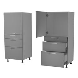 ЛЕ281 Шкаф кухонный Аляска П-143 (600). Размер: 600*1430*566.