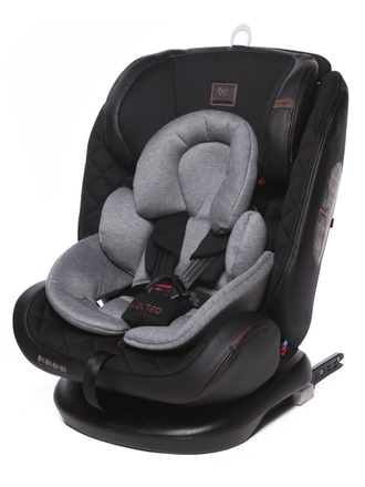 Автокресло Baby Care Shelter 0-36кг, IsoFix, поворотная база 360, Eco LIght Grey Cotton