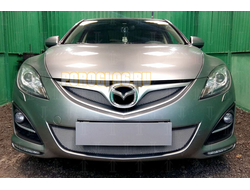 Защита радиатора Mazda 6 2010-2012 Impuls Line chrome верх