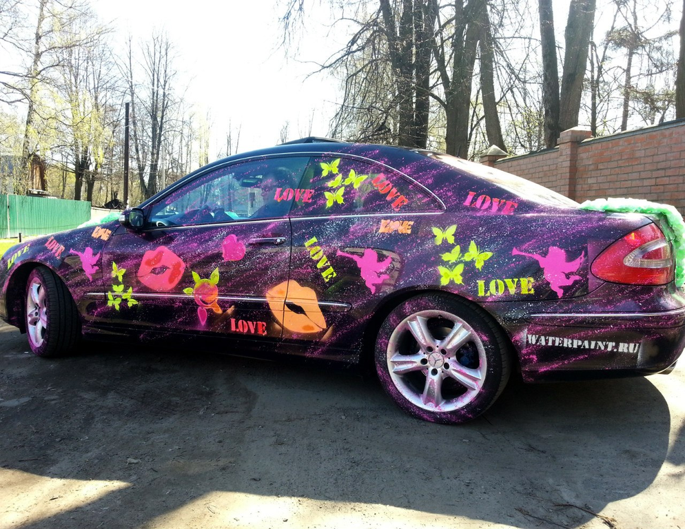 Рисунки баллончиком на машине