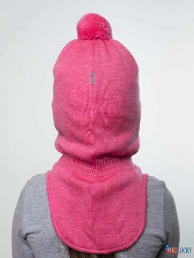 Шапка-шлем 23101-04 с утеплит., хб подклад, ярко-розовый 52-54