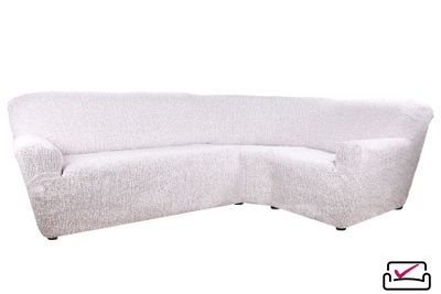 Чехол на классический угловой диван Тела Пианта Молочный. ИТАЛИЯ