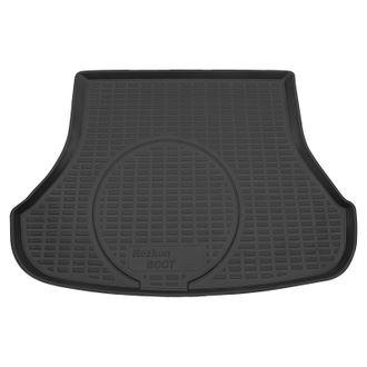 Коврик в багажник пластиковый (черный) для Kia Cerato sd (13-18)  (Борт 4см)