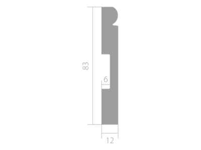 Плинтус Base 5051 - 83*12*2440мм